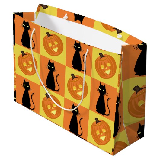Halloween gift bag groot cadeauzakje (Achterkant Gekanteld)