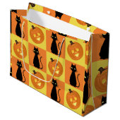 Halloween gift bag groot cadeauzakje (Voorkant Gekanteld)