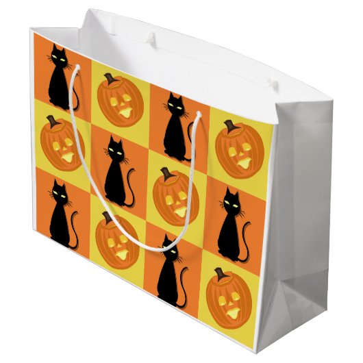 Halloween gift bag groot cadeauzakje (Achterkant Gekanteld)