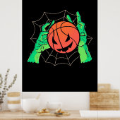Halloween Gift | Basketball Halloween Poster (Keuken)