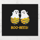 Halloween Gift | Boe bijen Sparkling Wijnetiket (Enkel label)