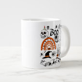 Halloween Gift, Boo, Halloween Sublimation Design Grote Koffiekop (Voorkant rechts)