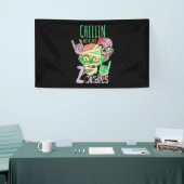 Halloween Gift | Chillin met mijn vrienden Spandoek (Beurs)
