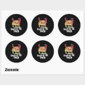 Halloween Gift | Dageraad van de Taco Halloween Ronde Sticker (Vel)