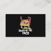 Halloween Gift | Dageraad van de Taco Halloween Visitekaartje (Voorkant)