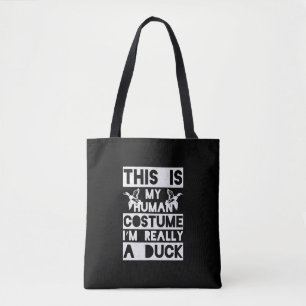 Halloween Gift Dit is mijn menselijke kostuum Im Tote Bag