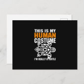 Halloween Gift Dit is mijn menselijke kostuum Uitnodiging Briefkaart (Voorkant / Achterkant)