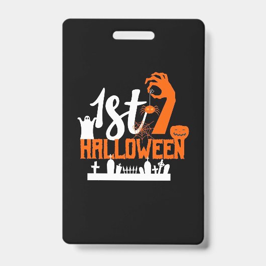 Halloween Gift | Eerste halloween Badge (Voorzijde)