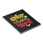 Halloween Gift | Enter If You Dare Birthday Notitieblok (Schuin)
