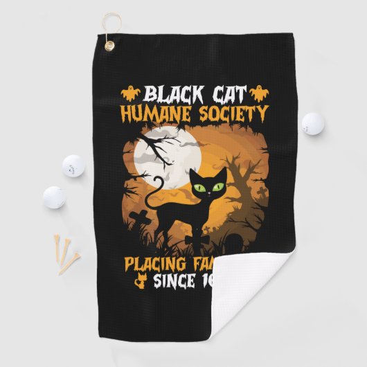 Halloween Gift Human Society Placing Familiars Golfhanddoek (Insitu)