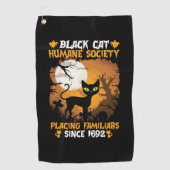 Halloween Gift Human Society Placing Familiars Golfhanddoek (Voorkant)