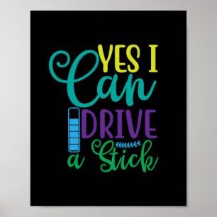 Halloween Gift Ja, ik kan een stick gebruiken Poster