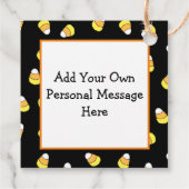 Halloween Gift Label, Bat holding Snoep Bedankjes Labels (Achterkant)