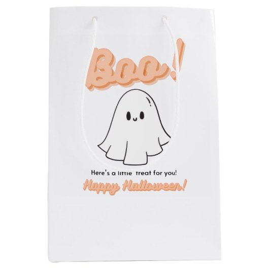Halloween Gift Label - traktaties voor jou! Medium Cadeauzakje (Voorkant)