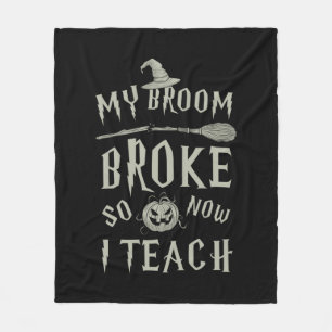 Halloween Gift Mijn kamer broke, dus nu leer ik Fleece Deken