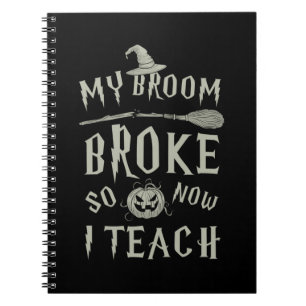 Halloween Gift Mijn kamer broke, dus nu leer ik Notitieboek
