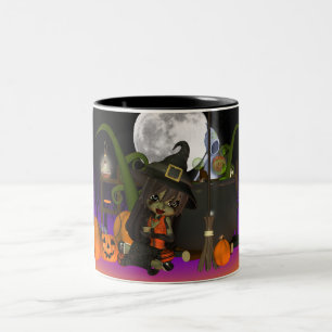 Halloween Gift Mok met schattige heks