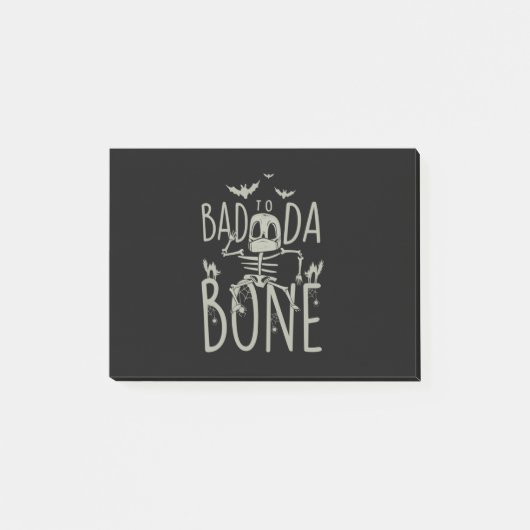 Halloween Gift | Slecht naar Da Bone Post-it® Notes (Voorkant)