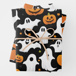 Halloween Gift Wrap Pompoen Ghost Bat Papier Inpakpapier Vel