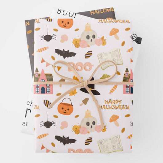 Halloween Gift Wrapping Paper (In situ)