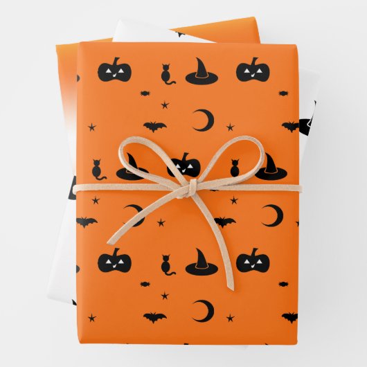 Halloween Gift Wrapping Paper (In situ)