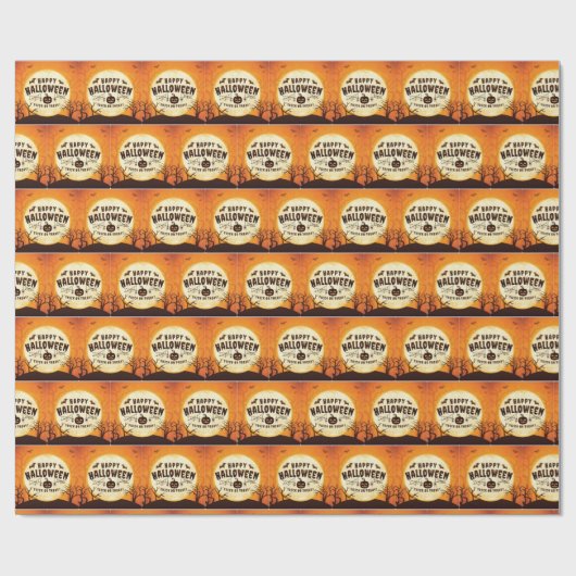 Halloween Gift Wrapping Paper Cadeaupapier (Vlak)