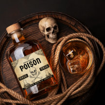 Halloween Giftdecoratie, Apothekersetiket Fles