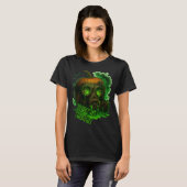 Halloween giftige pompoen gasmasker eng griezelig t-shirt (Voorkant volledig)