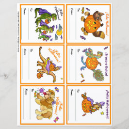 Halloween Gifting Party Class Kaarten Set 1 Spaans