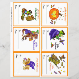Halloween Gifting Party Class Kaarten Set 3 Spaans