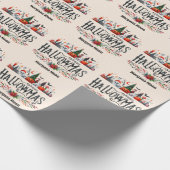 Halloween Giftwrap Halloween Kerstmis Mashup Cadeaupapier (Hoek)