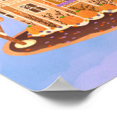 Halloween Gingerbread Haunted House Art Print (Hoek)