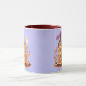 Halloween Gingerbread Haunted House Mok (Midden)