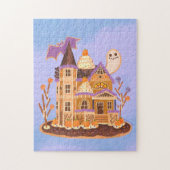Halloween Gingerbrood House Jigzaag Puzzle Legpuzzel (Verticaal)