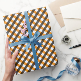 Halloween Gingham 10 Cadeaupapier