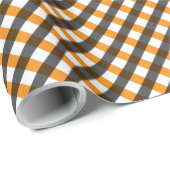 Halloween Gingham 10 Cadeaupapier (Rol Hoek)