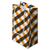 Halloween Gingham 10 Klein Cadeauzakje (Voorkant Gekanteld)