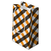 Halloween Gingham 10 Klein Cadeauzakje (Achterkant Gekanteld)