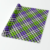 Halloween Gingham 4.2 Cadeaupapier (Uitgerold)