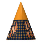 Halloween Gingham Lettering Feesthoedjes (Achterkant)