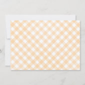 Halloween Gingham Party Kaart (Achterkant)