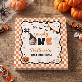 Halloween Gingham Verjaardagsservetten Servet