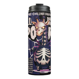 HALLOWEEN GIRAF GRIEZELIG GEDICHT THERMOSBEKER