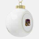 Halloween Giraffe Keramische Bal Ornament (Links)