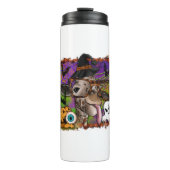 Halloween Giraffe Thermosbeker (Voorkant)