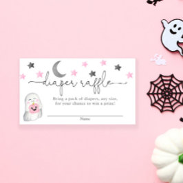 Halloween girl baby shower Daper-kaarten Informatiekaartje