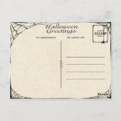 Halloween Girl Briefkaart (Achterkant)