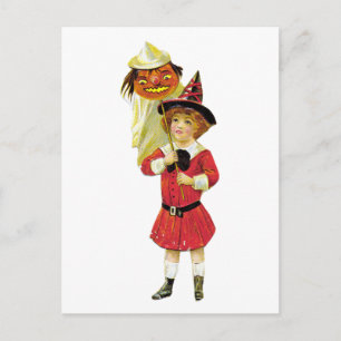 Halloween Girl Briefkaart