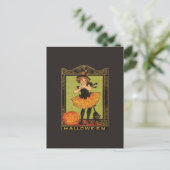 Halloween Girl Briefkaart (Staand voorkant)