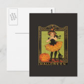 Halloween Girl Briefkaart (Voorkant / Achterkant)
